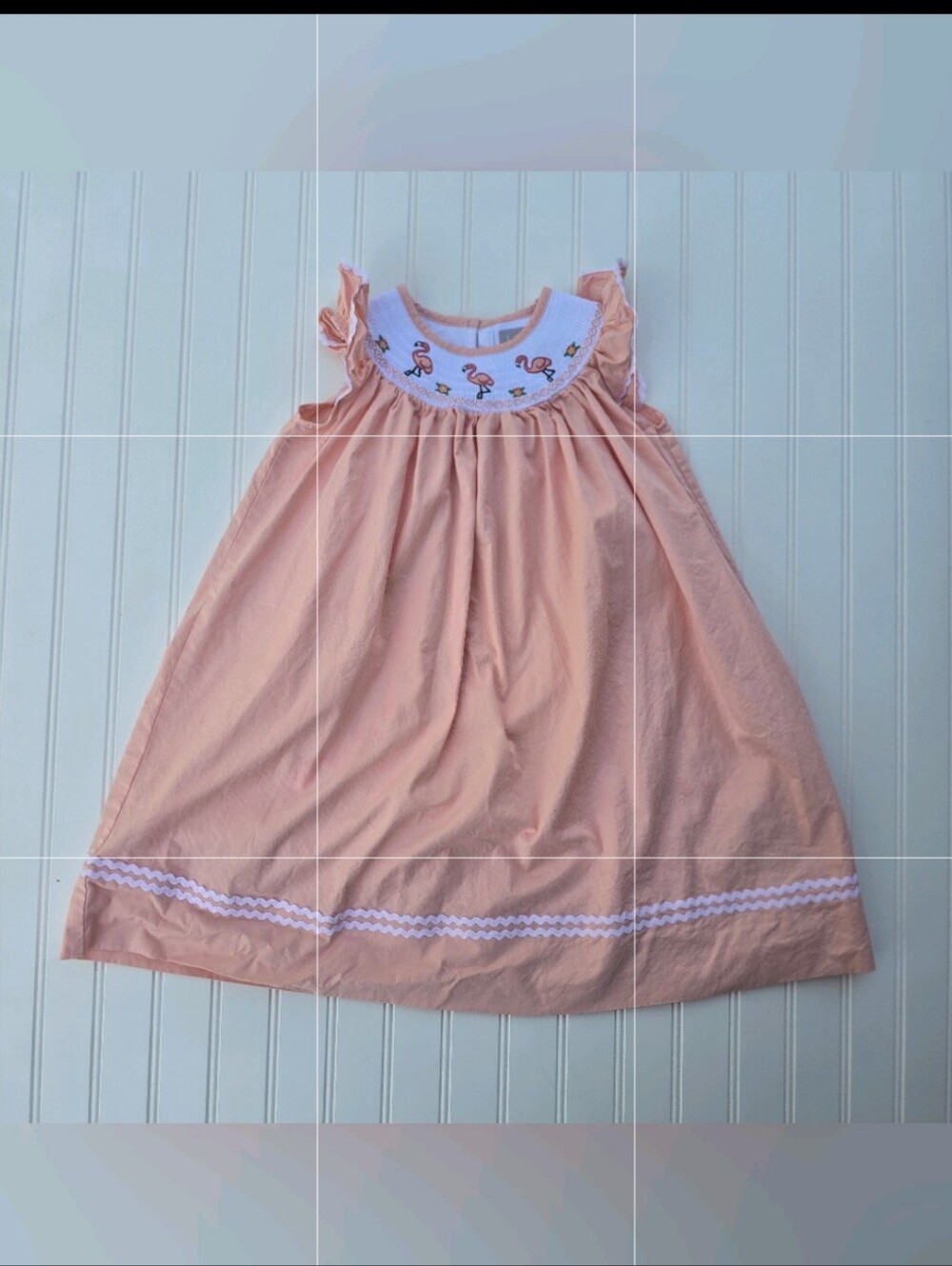 Lil Cactus Peach & White Girls Top